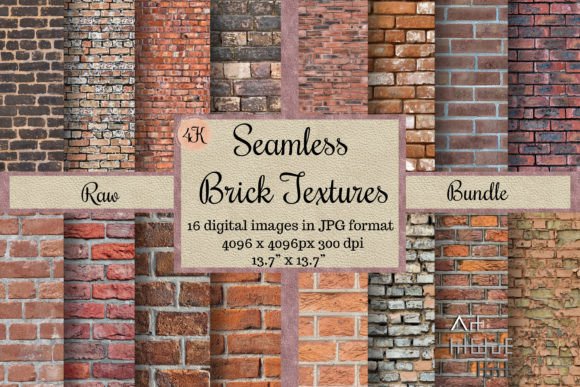 Download Seamless Raw Brick Textures, Rustic Wall - Texture Collection