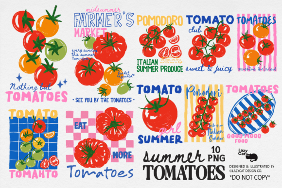 Download Tomato Summer PNG Sublimation Bundle - Tomato Collection
