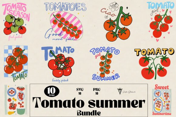 Download Tomato Summer SVG PNG Bundle - Tomato Collection