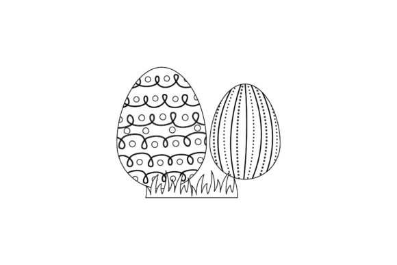 Download Easter Illustration Design Vector Black and White - Premium Resources