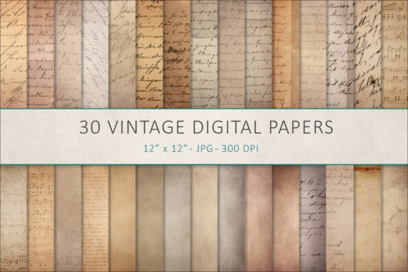 Download Vintage Digital Paper, Old Paper Texture - Texture Collection